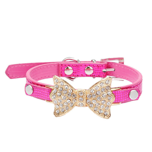 Rhinestones Bowknot Collar