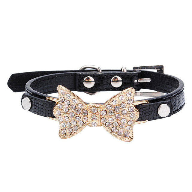 Rhinestones Bowknot Collar