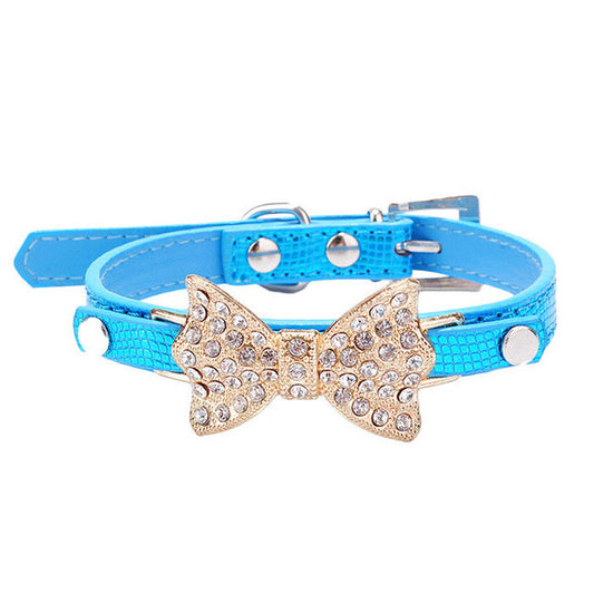 Rhinestones Bowknot Collar