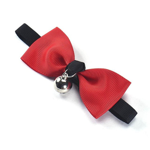 Adjustable Bow Tie Collar with Bell